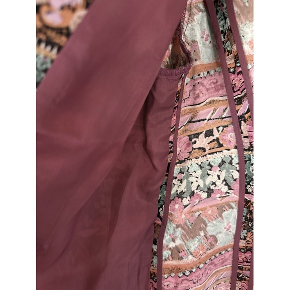 VTG Mulberry Silk Boutique Blouse with Jeweled Buttons Women's Size L - Picture 10 of 14